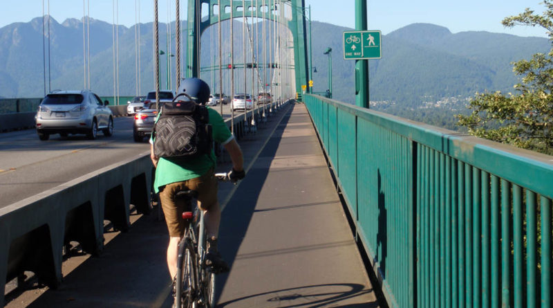 burrard bridge bike lane